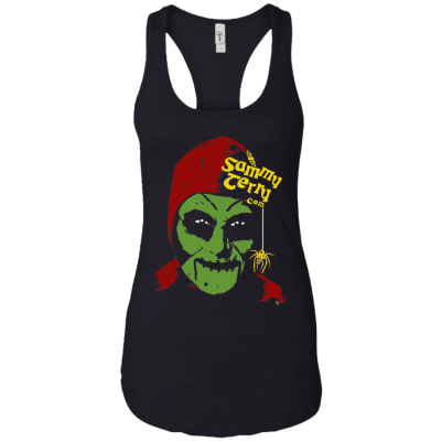 Sammy Head Color Ladies Black Racerback Tank