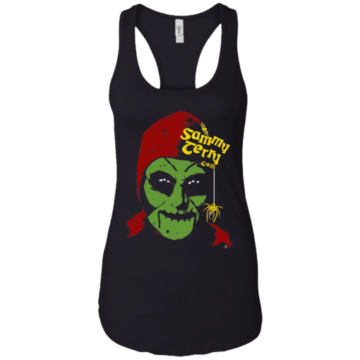 Sammy Head Color Ladies Black Racerback Tank