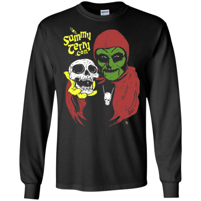 Sammy & Skully Long Sleeve Black T-Shirt