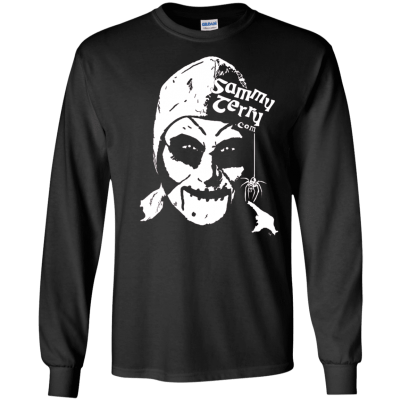 Sammy Head BW Long Sleeve Black T-Shirt