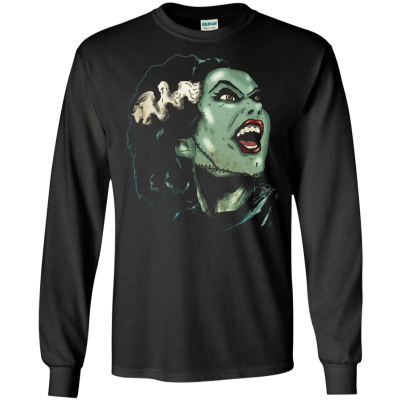 Bride Long Sleeve Black T-Shirt