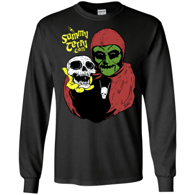 Sammy & Skully Long Sleeve Black T-Shirt
