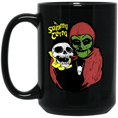Sammy & Skully 15 oz. Black Mug