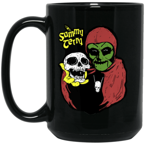 Sammy & Skully 15 oz. Black Mug