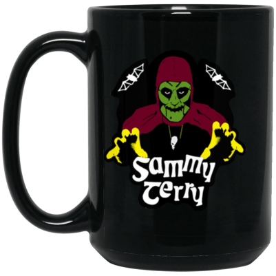 Sammy 2 Hand 15 oz. Black Mug