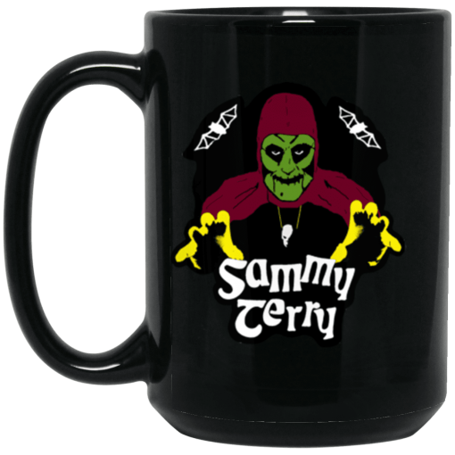 Sammy 2 Hand 15 oz. Black Mug