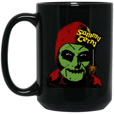 Sammy Face Color 15 oz. Black Mug