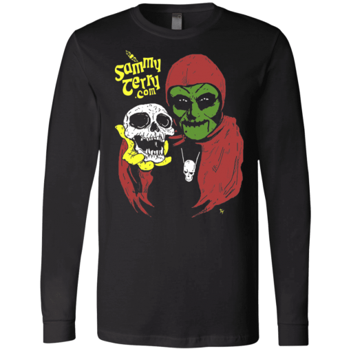 Sammy & Skully Black Softer LS T-Shirt