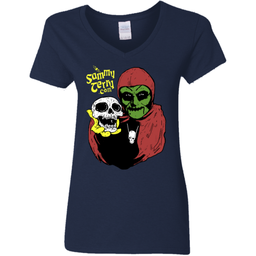 Sammy and Skully Ladies V-Neck Asst Colors T-Shirt - Image 2