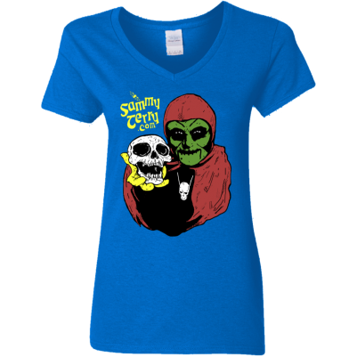 Sammy and Skully Ladies V-Neck Asst Colors T-Shirt