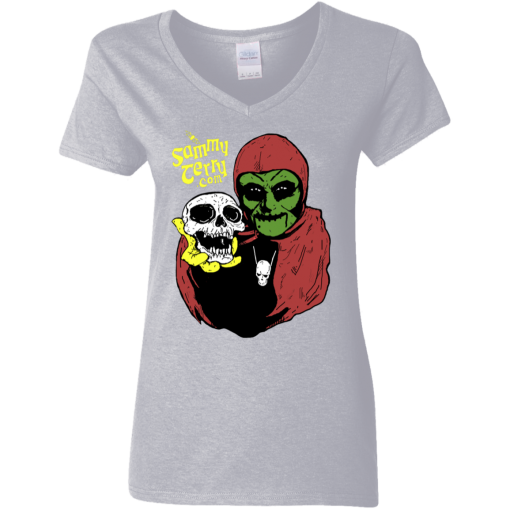 Sammy and Skully Ladies V-Neck Asst Colors T-Shirt - Image 6