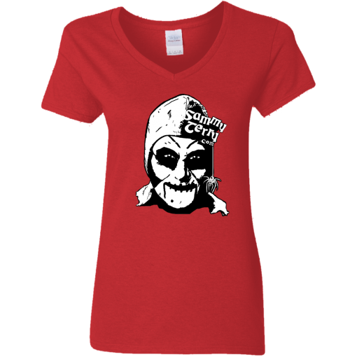 Sammy Face BW Ladies V-Neck  Asst Colors T-Shirt