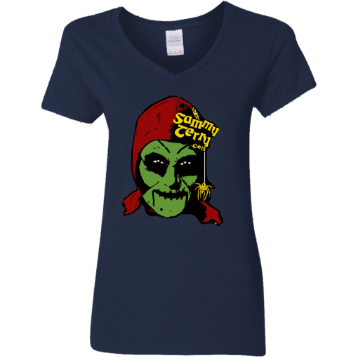 Sammy Face Color Ladies V-Neck  Asst Colors T-Shirt - Image 2