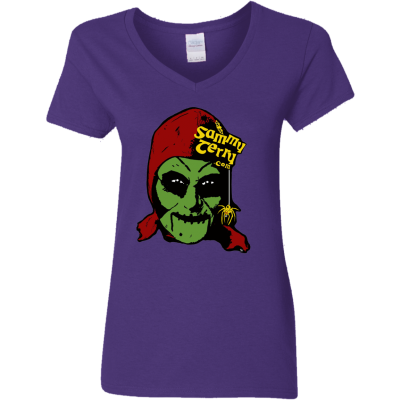 Sammy Face Color Ladies V-Neck  Asst Colors T-Shirt