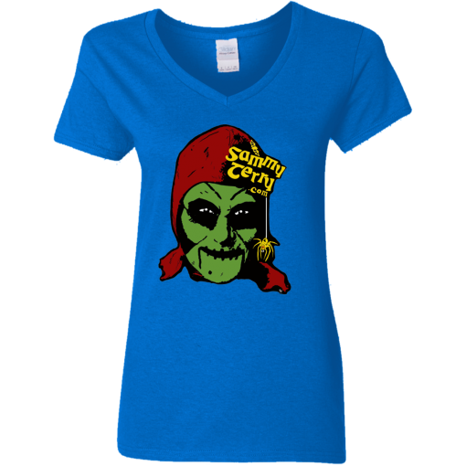Sammy Face Color Ladies V-Neck  Asst Colors T-Shirt - Image 5