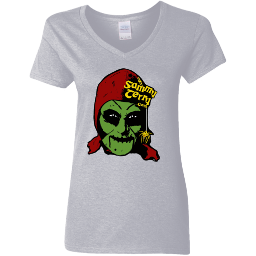 Sammy Face Color Ladies V-Neck  Asst Colors T-Shirt - Image 6